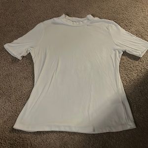 White ribbed t-shirt, medium